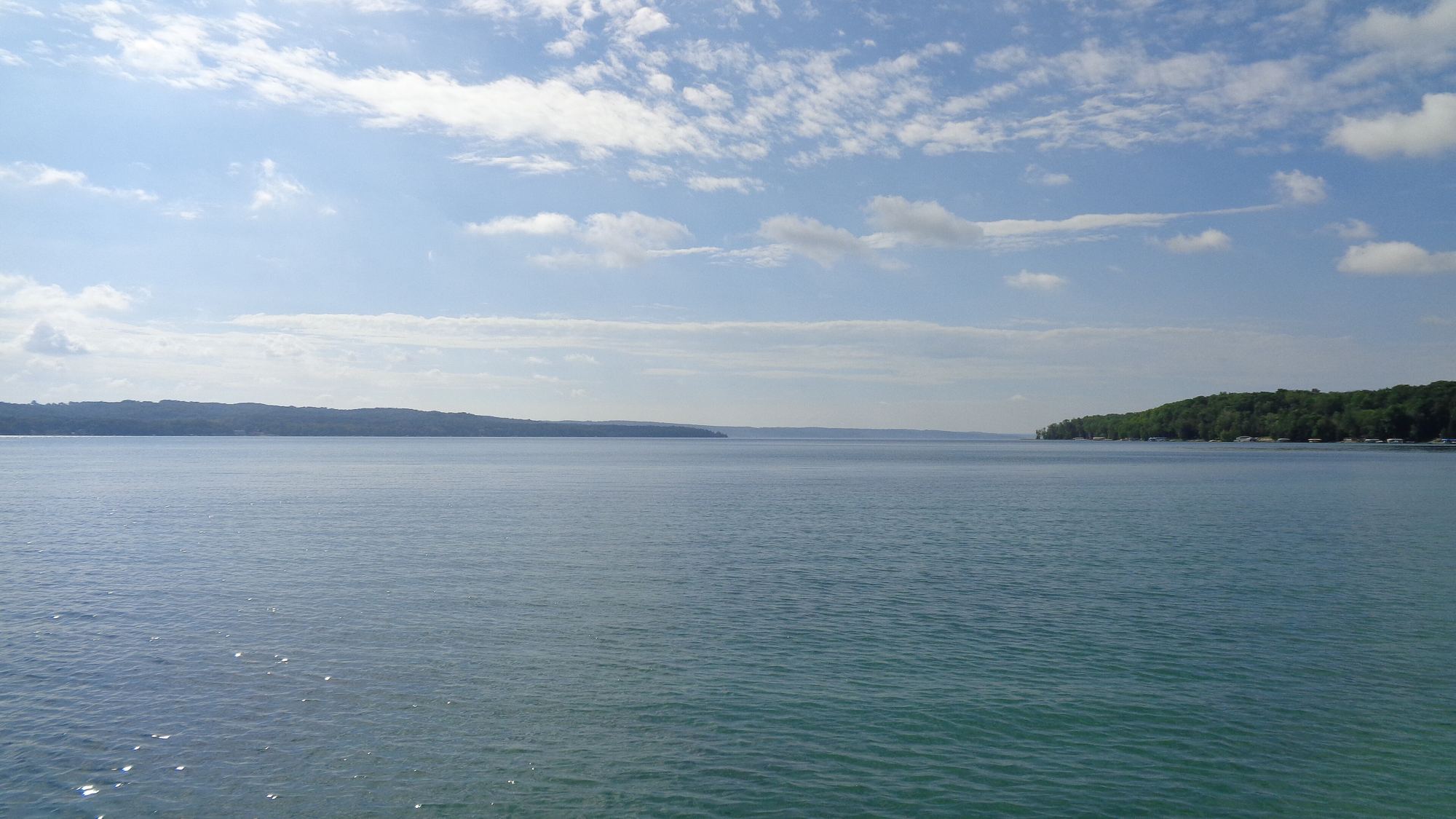 Torch Lake in Antrim County, Michigan, on a summer day